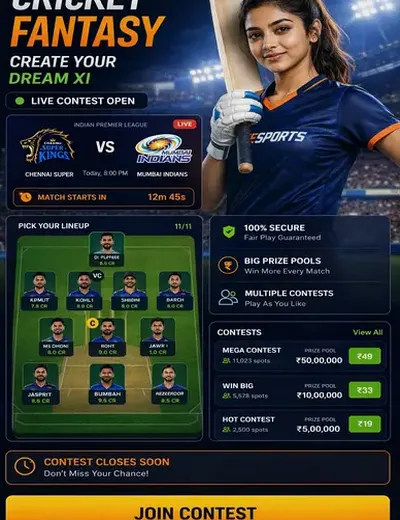 Ft12 (ft 12 bet) fantasy cricket & matchday visual 3